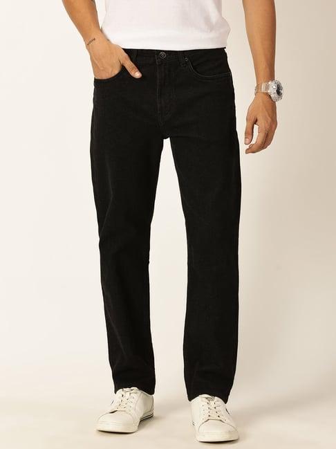 thomas scott black slim fit lightly washed jeans