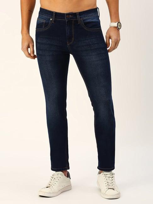 thomas scott blue slim fit lightly washed jeans