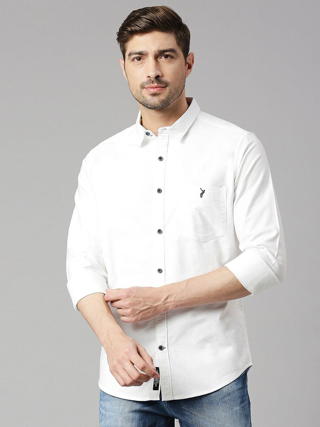 thomas scott classic slim fit opaque pure cotton casual shirt