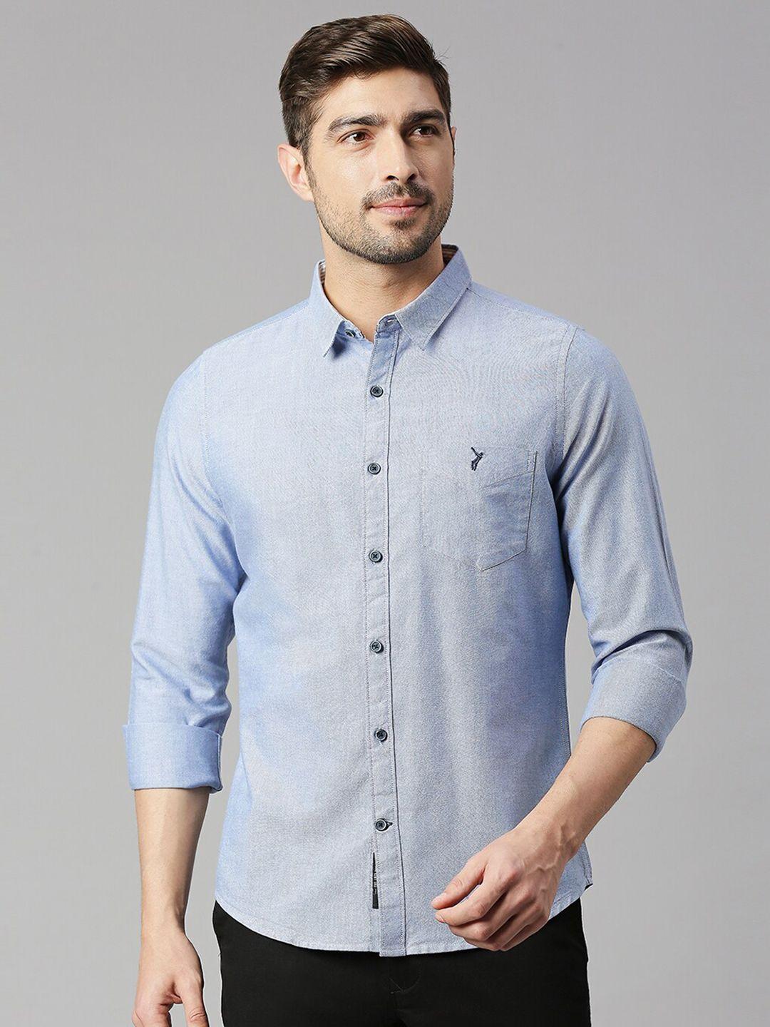 thomas scott classic slim fit opaque pure cotton casual shirt