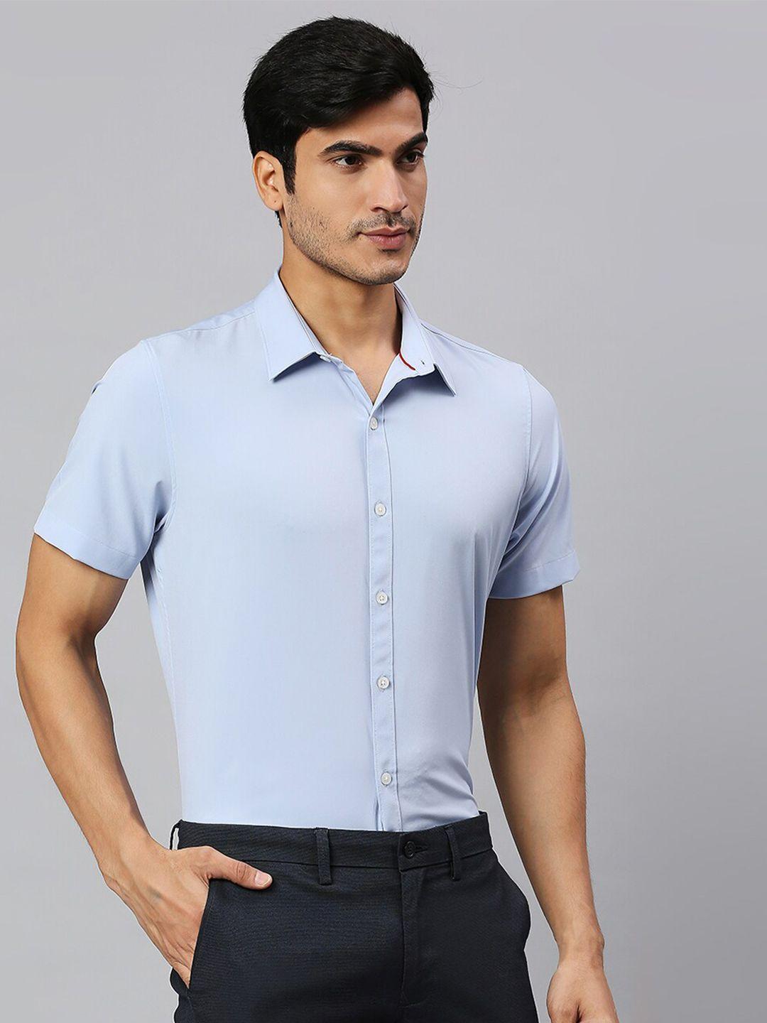 thomas scott classic slim fit spread collar casual shirt