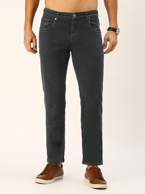 thomas scott dark grey regular fit lightly washed jeans