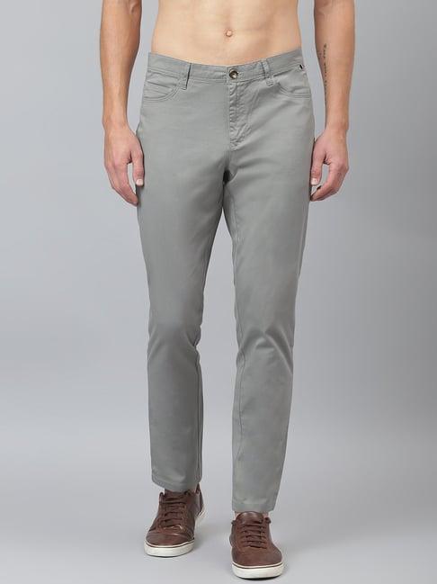 thomas scott grey slim fit flat front trousers