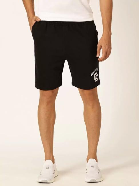 thomas scott jet black regular fit shorts