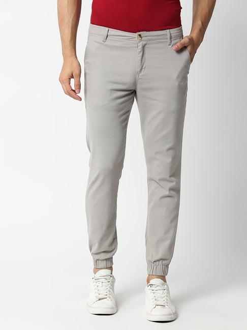 thomas scott light grey slim fit jogger pants