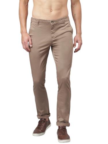 thomas scott men's classic slim fit easy wash mid-rise chino pant (brown, 34)