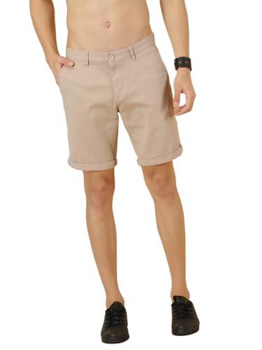 thomas scott men's regular shorts (tsb019_light brown