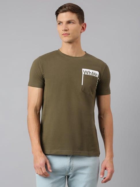 thomas scott olive crew t-shirt