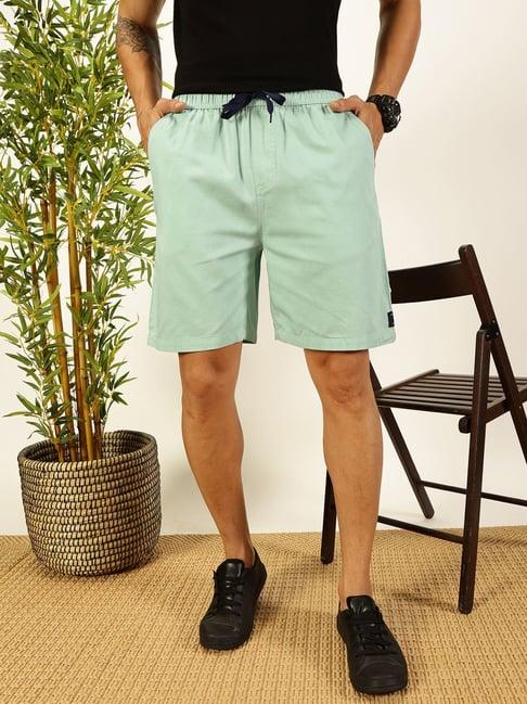 thomas scott pista cotton regular fit solid shorts