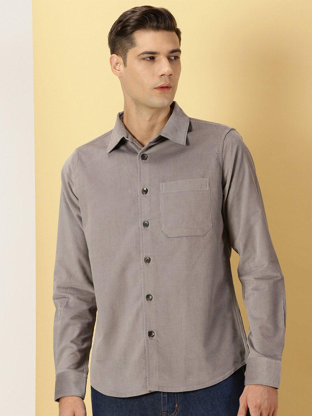 thomas scott premium slim fit corduroy casual shirt