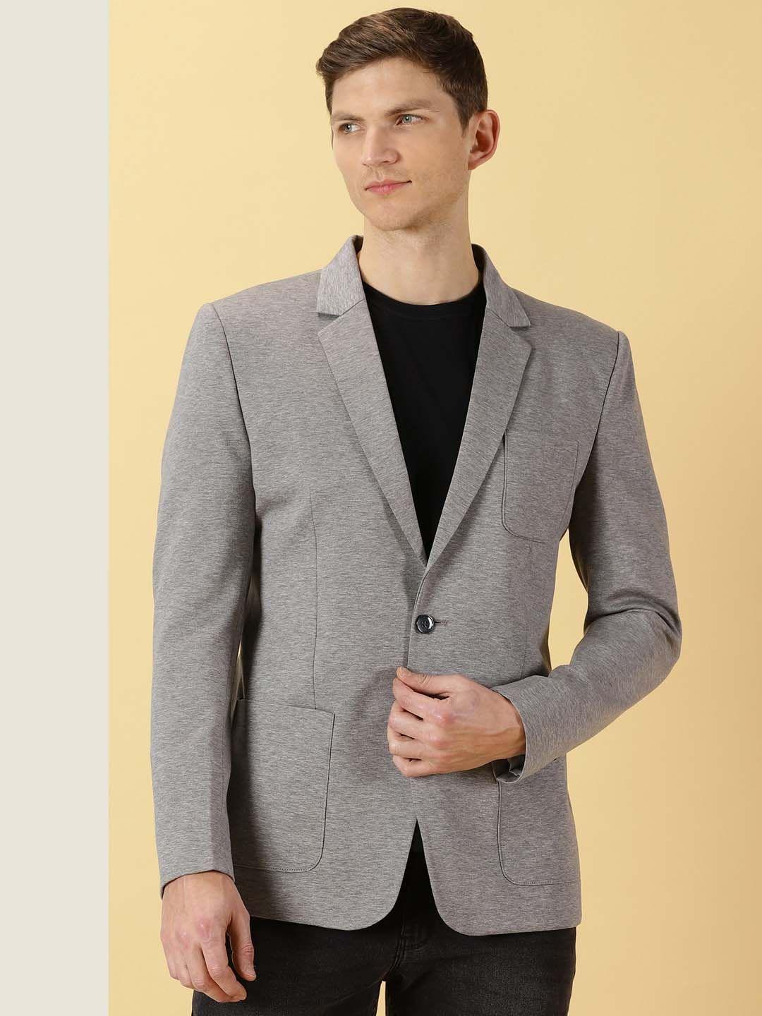 thomas scott slim fit notched lapel collar single-breasted casual blazer