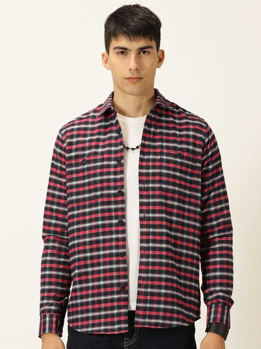 thomas scott smart slim fit flannel gingham checks shacket