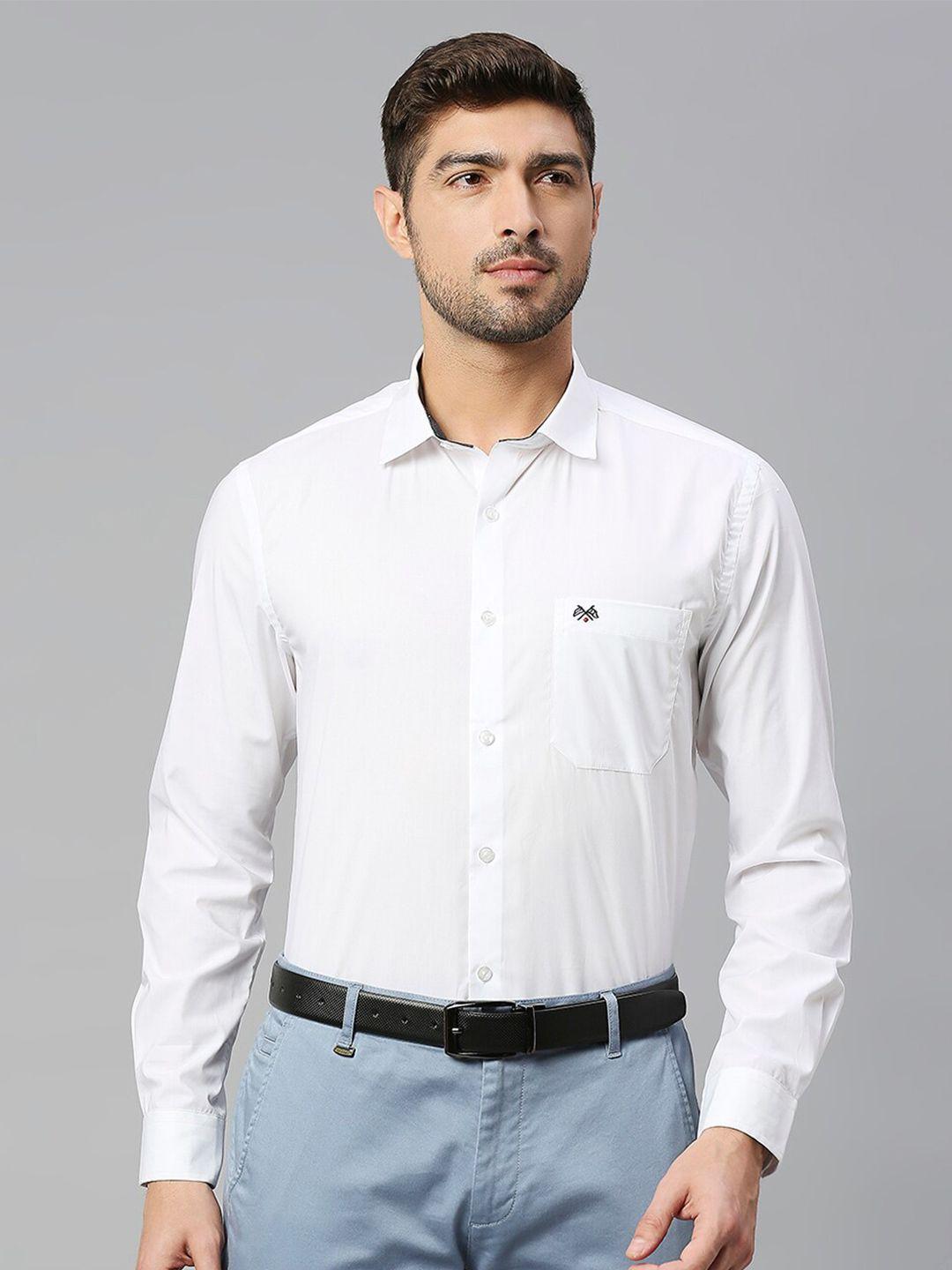 thomas scott spread collar classic fit slim fit pure cotton formal shirt