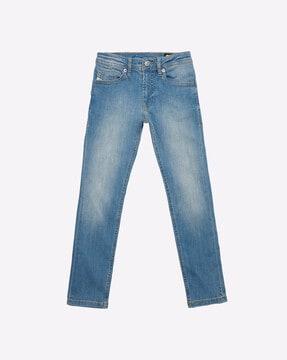 thommer mid-wash slim fit jeans