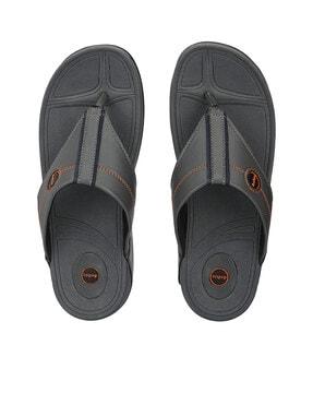 thong  strap flip flops with synthetic upper