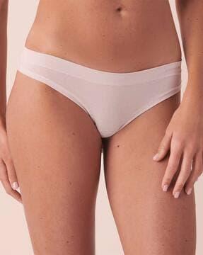 thong panties with elasticated waistband