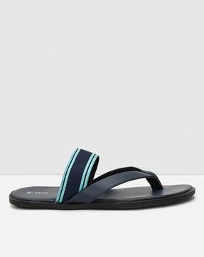 thong-strap cushioned slip-on sandals