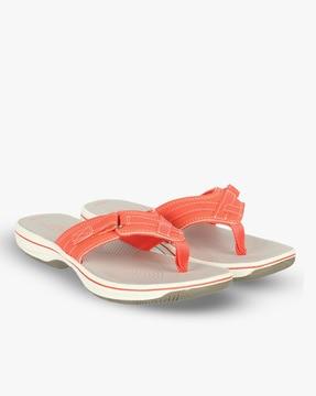 thong-strap flat-sandals with taping