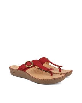 thong-strap flat sandals