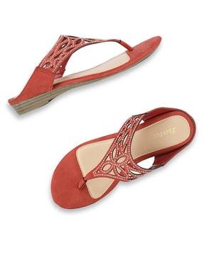 thong-strap flat sandals