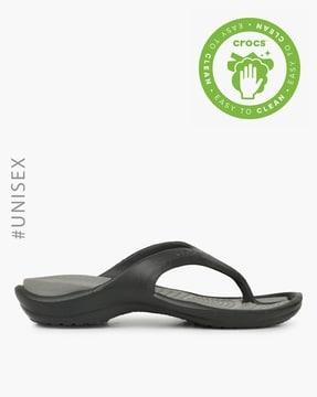 thong-strap flip-flops with branding