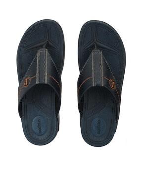 thong-strap flip-flops with branding