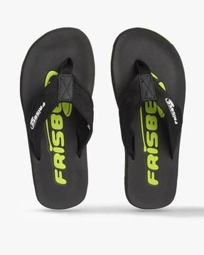 thong-strap flip-flops with graphic print footbed