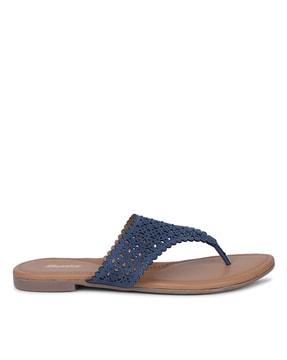 thong-strap slip-on flat sandals