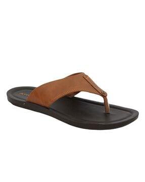 thong-strap slip-on flip-flops