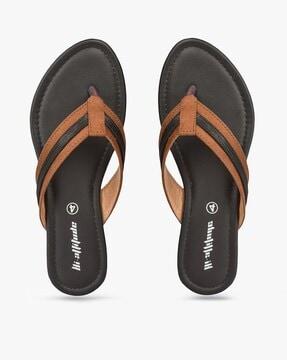 thong-strap slip-on sandals