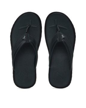 thong-strap slip-on sandals