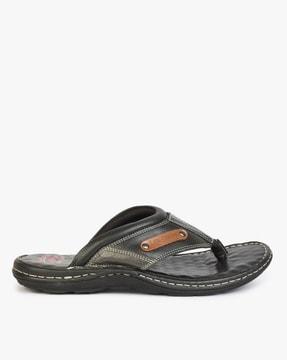 thong-strap slip-on sandals