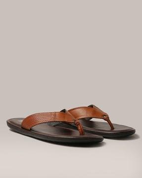 thong-strap slip-on sandals