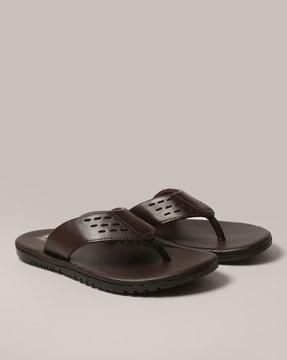 thong-strap slip-on sandals