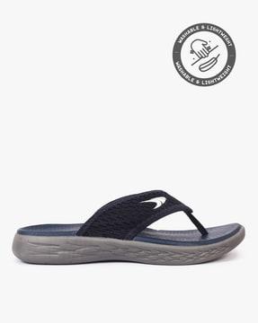 thong-strap slip-on sandals