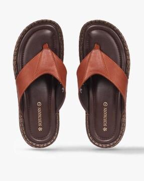 thong-strap slip-on sandals