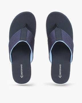 thong-strap slip-on sandals