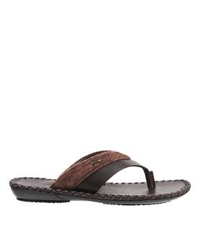 thong-strap slip-on sandals