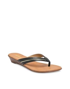 thong strap slip-on sandals