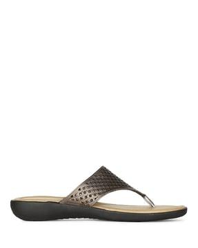 thong-strap slip-on sandals