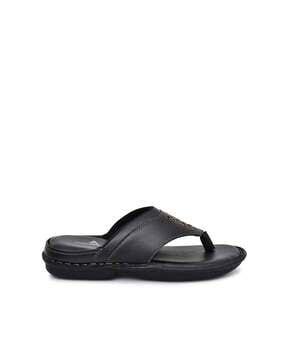 thong-strapped flip-flops with stitched detail