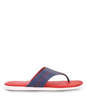 thong-style flip-flops with flat heel
