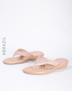 thong-style flat sandals