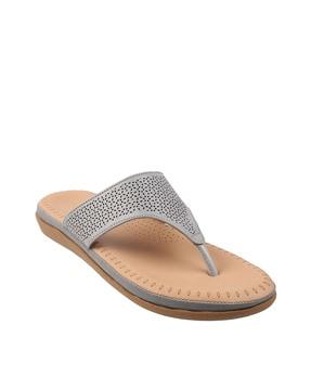 thong-style flat sandals