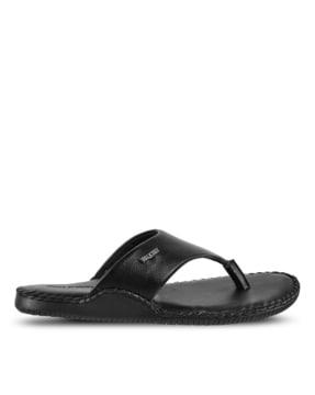 thong-style flip-flops with braided detail