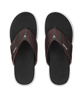 thong-style flip-flops with logo