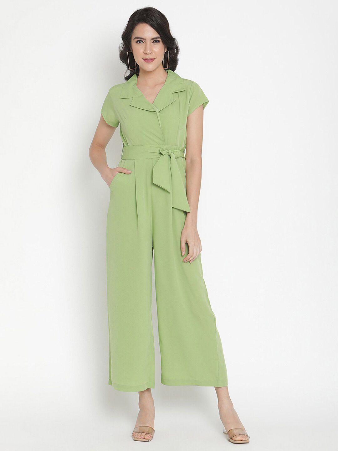 thread muster lime green basic jumpsuit