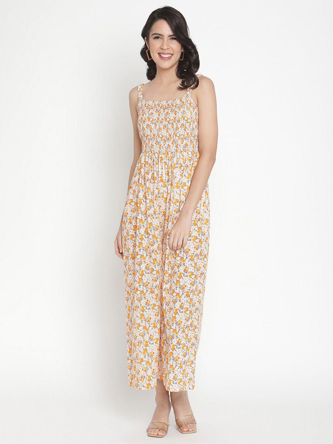 thread muster multicoloured printed basic jumpsuit