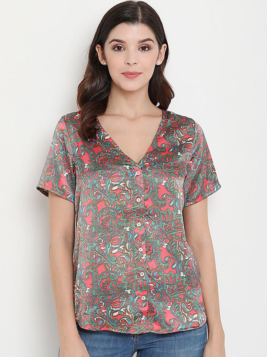 thread muster multicoloured printed top