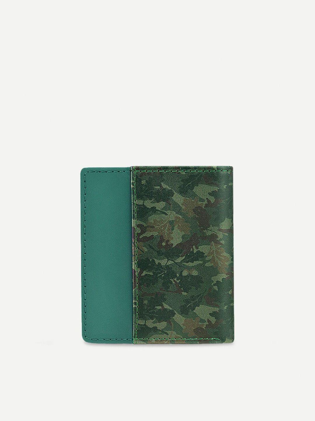 threadcurry camouflage printed pu two fold wallet
